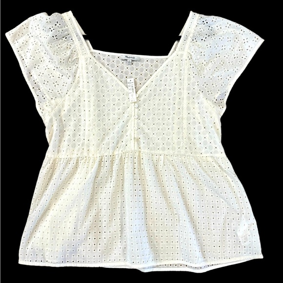 NWT Madewell Eyelet Shirt - Picture 3 of 10